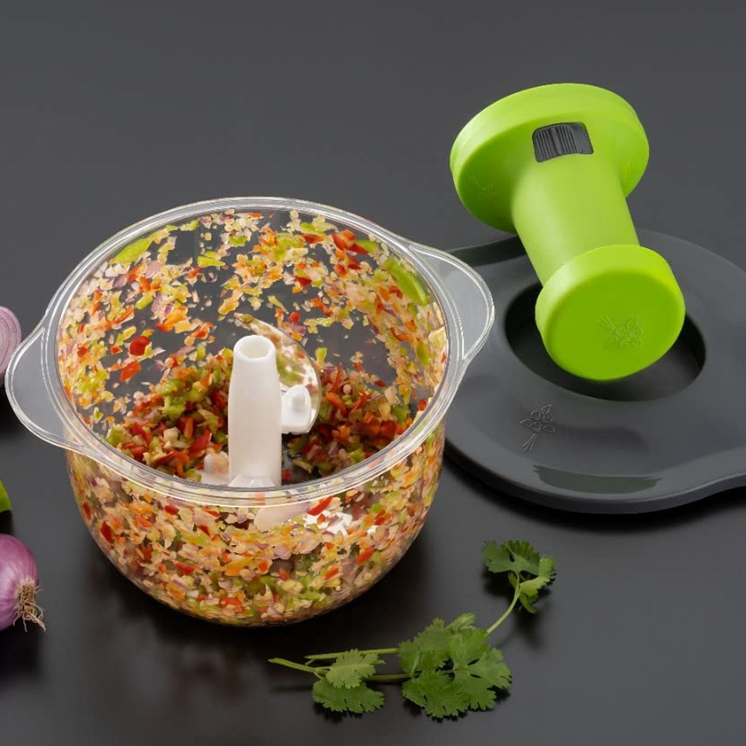 5329 Push Chopper Manual Food Chopper and Hand Push Vegetable Chopper, Cutter, Mixer Set for Kitchen with 3 Stainless Steel Blade DeoDap 5329 Push Chopper Manual Food Chopper and Hand Push Vegetable Chopper, Cutter, Mixer Set for Kitchen with 3 Stainless Steel Blade DeoDap